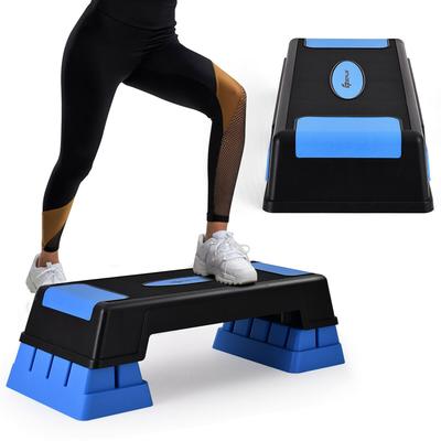 Goplus Aerobic Exercise Stepper Trainer W/Riser Adjustable Height 5''- - Medium