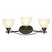 Westinghouse 6303400 Elvaston 24 Wide 3 Light Bathroom Vanity Light - Bronze