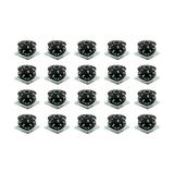 Outwater Industries Double Star Threaded Caster Insert | Heat Treated Steel | Fits 1-1/2 Inch Square 16-18 Gauge Tube | THREAD: 5/16-18 | 20 PACK