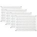 Pegboard Wall Organizer Tiles - Wall Control Modular Metal Pegboard Tiling Set - Four 12-Inch Tall x 16-Inch Wide White Peg Board Panel Wall Storage Tiles - Easy to Install (White)