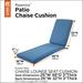 Classic Accessories Ravenna Water-Resistant Patio Chaise Cushion, 80 x 26 x 3 Inch