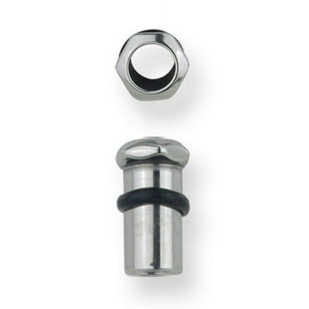 Stainless Stl Plugs & Flesh Tunnels Hardware Theme 2G (6.543mm) Hex Nut Hea