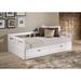 Melody Expandable Twin-to-King Trundle Daybed with 2 Storage Drawers