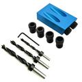 moobody DIY Woodworking Pocket Hole Jig Drill Set Carving Tools Screw Adapter Carpenter