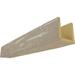 10 W x 10 H x 22 L 3-Sided (U-beam) Hand Hewn Endurathane Faux Wood Ceiling Beam White Washed