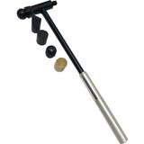 BENCH WIZARD 7.5 Crafter s 6-In-1 Multi Head Hammer | Includes Brass Nylon Rounded Dome Flat Standard Head & Curved Head | Versatile and Great For Jewelry Making Metalworking DIY Projects