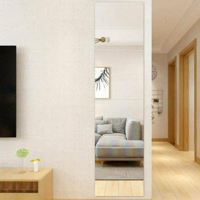 Customer Favorite 4pieces Mirror Tile Wall Stickers Square Self Adhesive Room Decor Stick On Art Accuweather - Square Wall Mirror Tiles