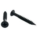 Cabentry Brand | Wood Screws | Flat Head | Phillips Drive | #8 | 1 1/4 Inch | Twinfast Thread | Twinfast | Black Phospate Finish | 100 Pack