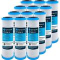 SpiroPure SP-EPM-10 10x2.5 10 Micron NSF Certified Coconut Shell Carbon Block Water Filter Cartridge EPM-10 155634-43 CB-25-1010 (Case of 12)