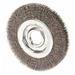 Weiler Medium Crimped Wire Wheel 10 in D x 1 1/8 in W .02 in Steel Wire 3 600 rpm