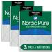 24x24x1 (23_3/8x23_3/8) Pure Green Plus Carbon Eco-Friendly Air Filters 3 Pack