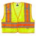 Ergodyne GloWearÂ® 8245PSV Type P Class 2 Public Safety Vest Lime 6XL/7XL