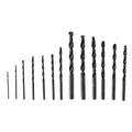 WEDGE 13-Piece Carbon Twist Drill Bit Set | Sizes 1/16 to 1/4 | High-Carbon Steel | Hinged Storage Case | Ideal for Jewelers & Crafters