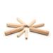 OWSOO 100pcs Dowel Wood Dowels Fluted Wooden Dowels Set of 100pcs Dowel Pins Fluted Pins for Furniture Cabinets