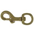 4 Pack 5/8 Hilason Western Horse Tack Solid Brass Round Eye Bolt Snap