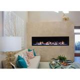 Empire Comfort Systems 72 in. Ceramic Glass Boulevard Direct Vent Linear Contemporary Fireplace - Liquid Propane