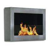 Luxury Fireplace Group Anywhere Fireplace Indoor Wall Mount - SoHo Model Stainless Steel