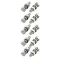 M6x25mm 316 Stainless Steel Hex Bolt w Washer Nuts Assortment Kit 10pcs