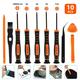 EEEkit 10-in-1 T6 T8 T9 T10 Torx Screwdriver Repair Tools Set Fit for Xbox One/ Xbox 360/ PS3/ PS4 Controller with Plastic/Triangle Pry Tools Cleaning Brush and More