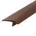 Outwater Plastic T-molding 1-1/4 Inch Milk Chocolate Brown Flexible Polyethylene Off-Set Barb Tee Moulding 250 Foot Coil