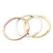 Life is Easy,'Gold and Silver-Plated Stacking Rings (Set of 3)'