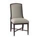 Fairfield Chair Clayton Side Chair Upholstered/Fabric in Green | 38 H x 20 W x 27 D in | Wayfair 8821-05_9953 22_Espresso