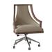 Fairfield Chair Caldwell Task Chair Wood/Upholstered/Metal in Brown | 41 H x 25.5 W x 26.5 D in | Wayfair 5229-1N_3155 72_Hazelnut