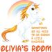 Design W/ Vinyl Unicorn Little Kindness Quote Cartoon Customized Wall Decal Vinyl in Yellow | 30 H x 30 W in | Wayfair zoe 235c