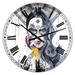 East Urban Home Urban Lady w/ Rainbow Hand - Oversized Modern Wall Clock Metal in Gray | 29 H x 29 W in | Wayfair E7F184F3C9D3466AB8F8DD79E54EC5DF