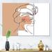 East Urban Home One Line Portrait Of African American Woman II - Wrapped Canvas Graphic Art Canvas | 28 H x 36 W x 1 D in | Wayfair