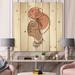 East Urban Home One Line Portrait Of African American Woman IV - Modern Print On Natural Pine Wood in Brown | 15 H x 15 W x 0.78 D in | Wayfair