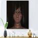 East Urban Home Portrait Of African American Woman II - Modern Print On Natural Pine Wood in Brown/Green | 20 H x 10 W x 0.78 D in | Wayfair