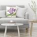East Urban Home Fitch Orchid Dendrobium Bigibbum Throw Pillow Polyester/Polyfill/Synthetic | 14 H x 14 W x 1.5 D in | Wayfair ETHF3321 45024555