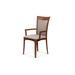 Copeland Furniture Morgan Solid Wood Arm Chair Wood/Upholstered in Brown | 37.5 H x 21.5 W x 22 D in | Wayfair 8-MOR-32-04-Cast Ash