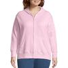 Just My Size Women's Plus Size Fleece Zip Hood Jacket