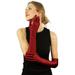 Elegant Satin Matte Finish Stretchy 19" Above Elbow Length Dress Gloves Burgundy