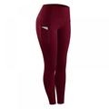 ZEROFEEL High Elastic Leggings Pant Women Solid Stretch Compression Sportswear Casual Yoga Jogging Sport Pants With Pocket