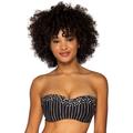 Swim Systems Black Sand Bridget Bandeau Bikini Top 38/D / Multi Color