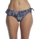 Pour Moi Womens Hot Spots Frill Navy Scandi Bikini Bottom Style-3903-NVSC Swimsuit