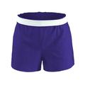 Soffe Big Girl's V-Notch Legs Exposed Elastic Waist Knit Short, Style B037