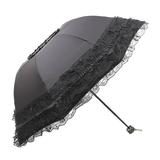 Egmy Women's Lace Sunscreen Sun Umbrella, Sun and Rain Umbrella Dual-use Rain Gear