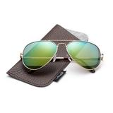 Polarized Aviator Sunglasses Mirrored Lens Classic Aviator Polarized Sunglasses Small