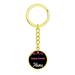 Dog Mom Keyring Cane Corso Mama Circle Keychain Stainless Steel Or 18k Gold