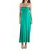 24seven Comfort Apparel Strapless Empire Waist Maxi Dress, R011605, Made in USA