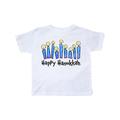 Inktastic Happy Hanukkah with Lit Candles Toddler Short Sleeve T-Shirt Unisex