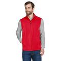 Men's Cruise Two-Layer Fleece Bonded Soft Shell Vest - CLASSIC RED - L