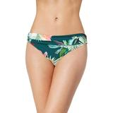 La Blanca Swimwear Womens Beyond The Jungle Printed Fold Over Bikini Swim Bottom