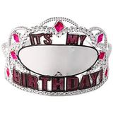 Amscan 258318 "It's My Birthday" Black & Pink Add-Any-Age Tiara, 1ct