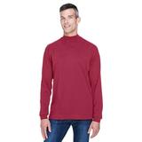 Sueded Cotton Jersey Mock Turtleneck