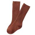 Lian LifeStyle Children 2 Pairs Knee High Cashmere Wool Socks Size 2-4Y (Brown)